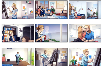 video storyboard by frame